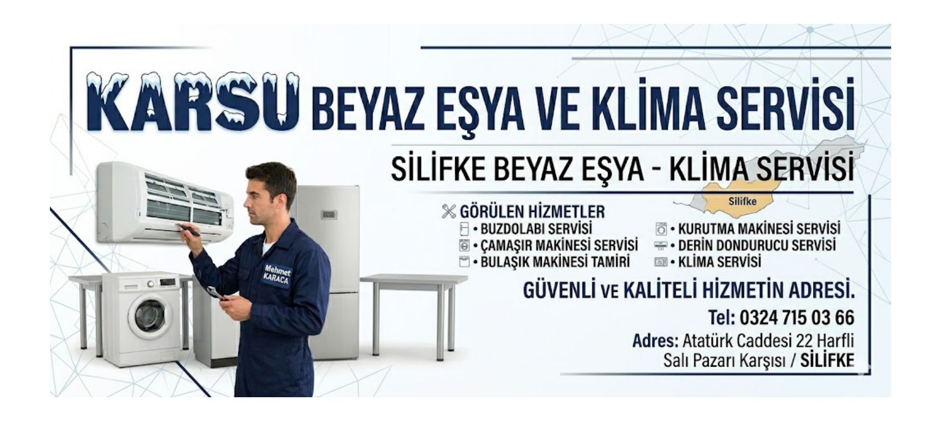 Silifke Beyaz Eşya Servisi